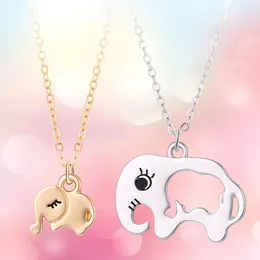 Pendant Necklaces 2x Elephant Mother And Child Necklace Romantic Mother's Day Gifts For Mom Fashionable Women's Holiday Celebration