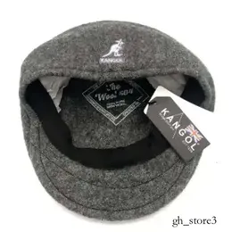 Känguru-Ballkappen KANGOL Amerikanischer Stil Hüte Designer Frauen Hochwertige echte Wolle Vorwärtshut Französischer Maler Herbst und Winter Baskenmütze Männer Frauen Hüte Gorras 771