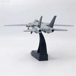 Modello di aereo 1 100 Simulazione Diecast F14 per souvenir di decorazioni per ornamenti da tavolo YQ240401