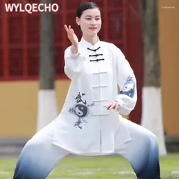 Ethnische Kleidung Erwachsene Tai Chi Uniformen Seide - Wushu Anzug Traditionelle chinesische Männer Frauen Kampfkunst Wing Chun Tang Anzüge