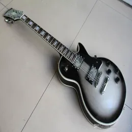 Hela ny ankomst CibsonlpCustom Electric Guitar Mahogany BodyNeck i Silver Burst 1201059244900