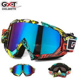 Brille GXT Multi Lens Schneemobil-Skibrille Sonnenbrille UV 400 Snowboard-Skibrille Winddichte Motocross-Maske Helm Off-Road-Kurzsichtigkeit