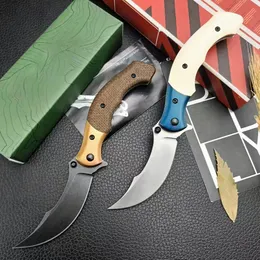 Nova C7465 Faca Dobrável Flipper de Alta Qualidade 8Cr13Mov Cetim / Pedra Preta Lâmina de Lavagem Resina / Cabo Micarta Acampamento Ao Ar Livre Caminhadas Pesca Facas Pasta EDC