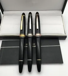 الفاخرة MSK149 Cassic Black Resin Fountain Pen Rollerball Pens Office Office Schoolies مع رقم تسلسلي عالي الجودة 284374205