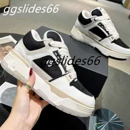 Designers Sneakers Men Women platform Bone Shoes lace-up Bread Trainers Shoes Luxury Mesh leather Stadium Hardware Leather size35-45