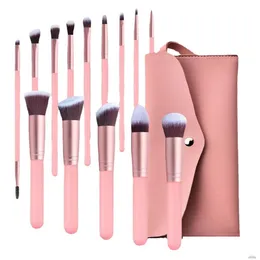 Andere Health Beauty-Artikel 14 Make-up-Pinsel-Sets mit Foundation-Pinselwerkzeugen Viele Stile Wählen Sie Unterstützung Individuelles Logo Drop-Lieferung Dh0Ro