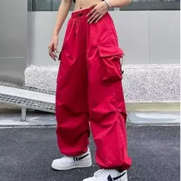 Casual da donna Trendy, pigro, versatile, trendy.I pantaloni nuovi, semplici e a vita alta alla moda a gamba larga Harajuku sono alla moda