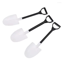 Spoons 50Pcs/Pack Plastic Disposable Mini Shovel Spoon Potted Cake Ice Cream Kids Dessert Tea Coffee Garden Party