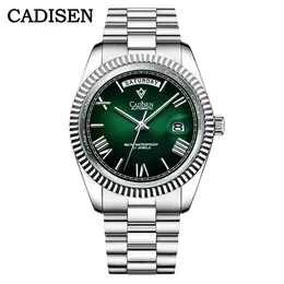 Cadisen C8185 Zegarek męski Miyota8285 MOVT Automatyczne zegarki mechaniczne Mężczyźni 10Atm Data Sapphire Glass Clock Relogio Masculino 240327