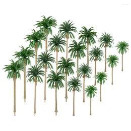 Decorative Flowers Artificial Coconut Tree Artifical Faux Trees For DIY Three-dimensional Sandbox Models Plastic Indoor Decorations