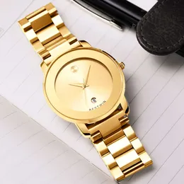 Ultra Thin Business Network with Men's Watch Classic Minimalist Waterproof Brand