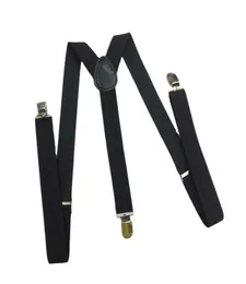 Children Adjustable Solid Suspenders Boy Belts Black Braces Kids Strap Clip M38446519496