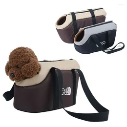 Cão portador clássico para caminhadas ao ar livre estilingue bolsa chihuahua gato suprimentos filhote de cachorro mochila sacos ombro portadores animal estimação