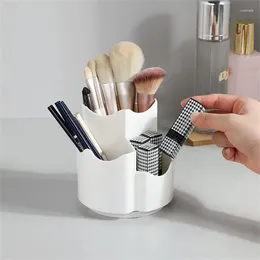 Storage Boxes Three-grid Design Rotary Rack Cosmetic Box Bathroom Accessories Dust-proof Painting Cartridge Household