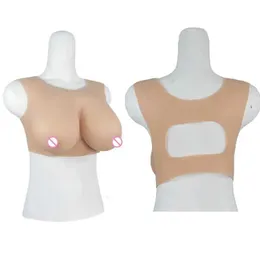 Breast Pad Fake Boobs Silicone Breastplate Natural Bouncy Breast Forms for Drag Queen Crossdresser Mastectomy Transgender Summer Wear 240330