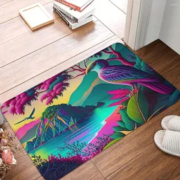 Tapetes natureza que não existe estilo japonês por lisa frank antiderrapante tapete capacho quarto banheiro tapete de entrada porta decoração tapete