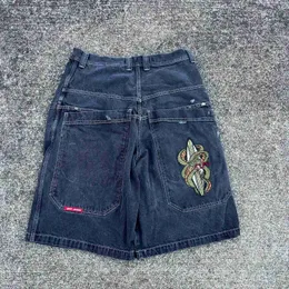 Shorts masculinos hip hop vintage cobra padrão rua terno jnco shorts y2k calças dos homens saco cowboy ginásio shorts harajuku gótico masculino basquete shortsl2404