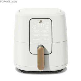 Air Fryers Piękny 6-kwartowy ekran dotykowy Air Fryer White Ice Drew Barrymore Y240402