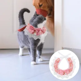 Collari per cani Collare per cuccioli Piccolo gattino Decora Gatto portatile Poliestere Accessorio per collo per animali regolabile in stile delicato e adorabile