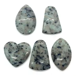 Bracelets 5pcs Natural Stone Dalmatian Geometric Water Drop Dalmatians Pendant Jewelry Making Necklace Bracelet Earring Accessories