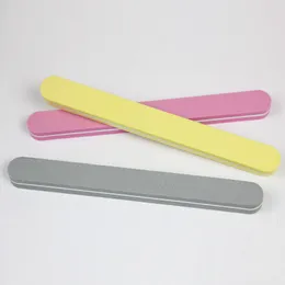 Nail long round washing file sponge grinding trim nail piece sand strip sponge grinding strip 100/180