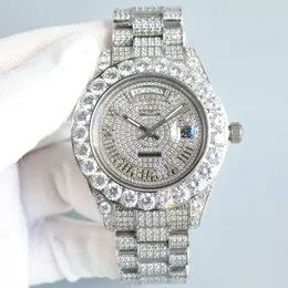 Męskie zegarek Roljex Watch Women Luksusowe zegarki Wysokiej jakości inkrustowane z diamentami 42 mm w pełni automatyczna maszyna 904 wykonana ze stalowego wodoodpornego