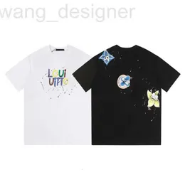 Men's T-Shirts designer 2024 New Trendy Brand Printed Letter Summer Leisure Popular Half sleeved Pure Cotton Loose Round Neck and Women's Short Couple T-shirt 2WVK