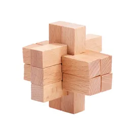 Giocattoli in legno di sblocco per bambini Luban Lock Puzzle Giocattoli casual per bambini