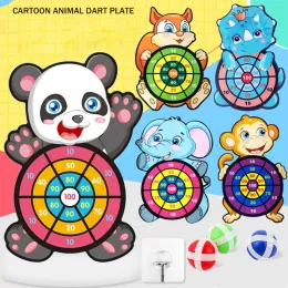 Montessori Dart Board Target Game Toys dla dzieci 3 4 5 6 lat Sticky Ball Throw Dartboard Toy Play for For Kids