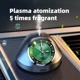 Ny ny 2024 2023 Ny smart bilklocka spray aromaterapi instrument konsol doft diffusor lysande parfymtillbehör Stopp för