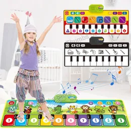 Kids Musical Piano Mat per Toddlers Floor Keyboard Dance Mat Children suonando strumenti musicali Baby Mat Study Educational Toy 240422