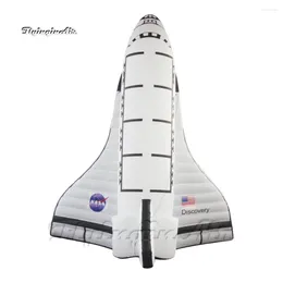 Decorazione del partito Pubblicità esterna Gonfiabile Space Shuttle Pallone da 3 m Velivoli Air Blow Up Rocket Veicolo spaziale per eventi