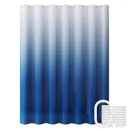 Duschvorhänge wasserdichte Peva Home Curtain Drape El Schnell trockene Badewanne mit 11pcs Haken modern für Badezimmer einfach Installation