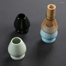 Teetabletts Dayan Tang Utensilien Schneebesen Matcha-Pulver Keramik-Set im japanischen Stil Löffelhalter Werkzeuge