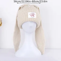 DHgate.com:Knitted Bunny Winter Hat - Unisex Earflap Beanie