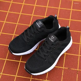 Casual Shoes 2024 Sneakers Women Flats Ladies Woman Lace-Up Mesh Light Breathable Female Zapatillas De Deporte Para Mujer