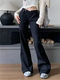 Women's Pants Alien Kitty Casual Low Waist Chic Women Summer Arrival 2024 Loose Fashion Minimalist Mopping Office Lady