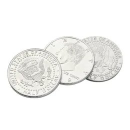 Magic Coin Trick Requisiten Neuheit Knebel magischer magnetischer Münzen Raum Verschiebung Einfacher Betrieb für magische Anfänger Sorgenfreie Fehler