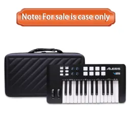 LTGEM EVA -Fall für Alesis V25 MKII USB MIDI -Tastatur -Controller mit 25 Geschwindigkeitsempfindlichkeits -Tasten, Musikinstrumentenspeicher Fall