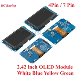 Modulo OLED da 2,42 pollici 2,42 "12864 MODULO DI DISPLAY LED LCD LCD 128x64 SSD1309 Interfaccia SPI/IIC I2C per Arduino 4pin 7pin