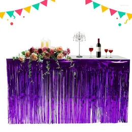 Table Skirt 2024 Tassel Colorful Contlulful Jaltts Banquet Wedding El Party Festival Decoration 274x74cm