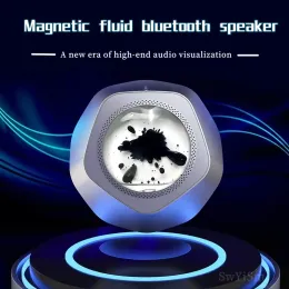 Hoparlörler Moda Teknolojisi Ses Ürünü Caixa De SOM Şeffaf Görselleştirme Ferrofluidic Bluetooth Hoparlör Masaüstü Subwoofer Ritim