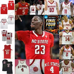 2024 Final Four 4 Patch Jersey NC State Wolfpack Basquete NCAA College DJ Horne DJ Burns Jr. Casey Morsell Jayden Taylor Mohamed Diarra 12 Michael Oconnell