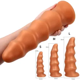 Brinquedos Silicone Anal Plug Enorme Butt Plug Gode Anus Dilator Tapon Anal Dildos Feminino Masturbador Adulto Brinquedos Sexuais para Mulheres Homens Sex Shop Melhor qualidade