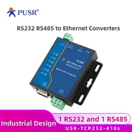 PUSR RS232 RS485 SERIAL TO Ethernet Converter Serial Device Server Support TCP/IP-Modbus RTU an TCP Gateway USR-TCP232-410S