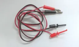 Connectors 1Set 1M Test Hook Clips Probe to 4MM banana plug Leads for Digital Multimeter