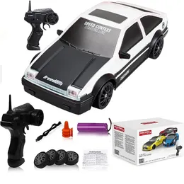 1 24 AE86 Автомобиль с дистанционным управлением гоночный автомобиль игрушки для детей 4WD 2,4G высокоскоростной GTR RC Drift Car подарки для взрослых детей 240328