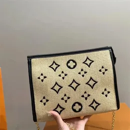 Kadın yeni tasarımcı omuz çantası küçük kare çanta klasik dokuma inek derisi kenar crossbody alt kolu plaj çantası moda çok yönlü