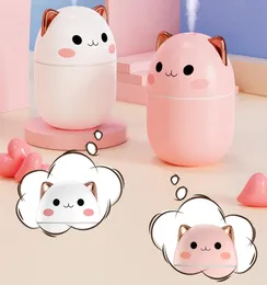 Mini Nemlendirici 250ml USB Hava Nemlendiricisi Sevimli Kawaii Koku Difüzörü Glowinthe Koyu Serin Sis Yatak Odası Sabit Ofis Masası H7994996