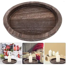 Ljusstakare Tray Home Supply Trays förvaring Middag Decorbord Ornament Creative Holder Breakfast Decorative Center